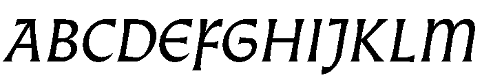 Almost GothicItalic Font UPPERCASE