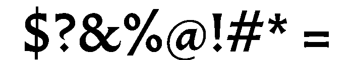 Almost GothicMedium Font OTHER CHARS