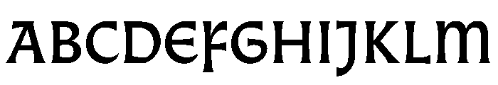 Almost GothicMedium Font UPPERCASE