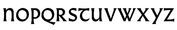 Almost GothicMedium Font UPPERCASE