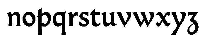 Almost GothicMedium Font LOWERCASE