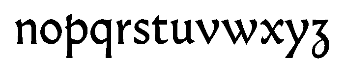Almost Gothic Font LOWERCASE