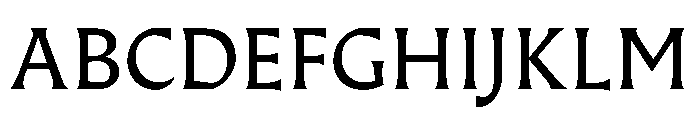 Almost Roman Font UPPERCASE