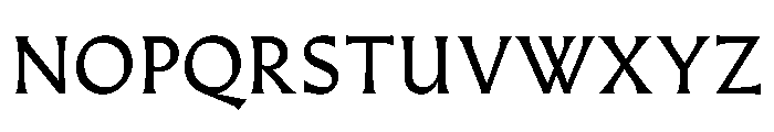 Almost Roman Font UPPERCASE