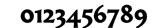 Almost RomanBlack Font OTHER CHARS