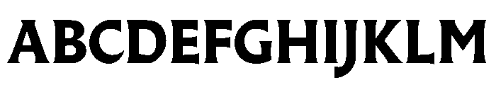 Almost RomanBlack Font UPPERCASE