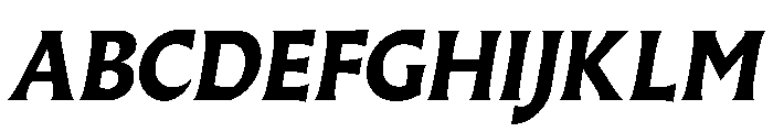 Almost RomanBlackItalic Font UPPERCASE