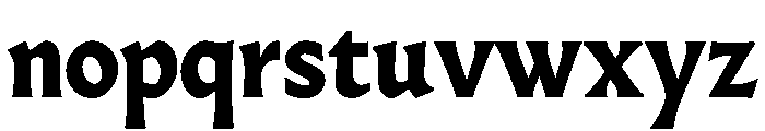 Almost RomanBlack Font LOWERCASE