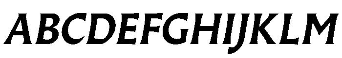 Almost RomanBoldItalic Font UPPERCASE