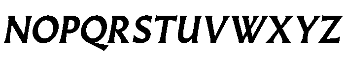Almost RomanBoldItalic Font UPPERCASE