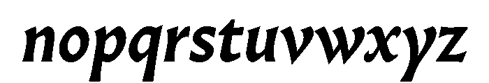 Almost RomanBoldItalic Font LOWERCASE