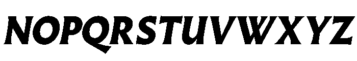 Almost RomanHeavyItalic Font UPPERCASE