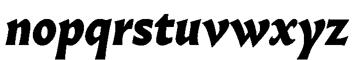 Almost RomanHeavyItalic Font LOWERCASE
