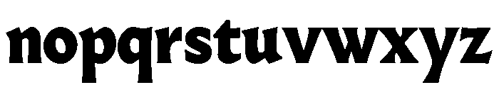 Almost RomanHeavy Font LOWERCASE