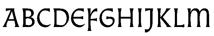 AlmostDisplay Gothic Font UPPERCASE