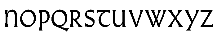 AlmostDisplay Gothic Font UPPERCASE