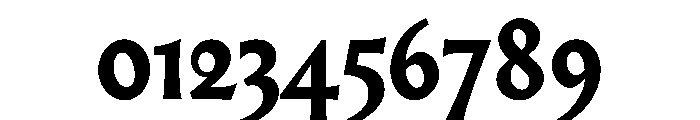 AlmostDisplay GothicBlack Font OTHER CHARS