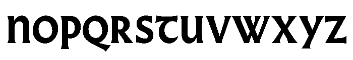 AlmostDisplay GothicBlack Font UPPERCASE