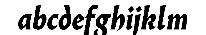 AlmostDisplay GothicBlackItalic FONT