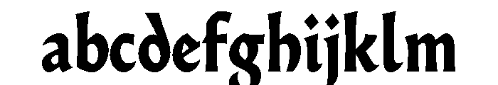 AlmostDisplay GothicBlack FONT