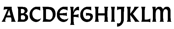 AlmostDisplay GothicBold Font UPPERCASE