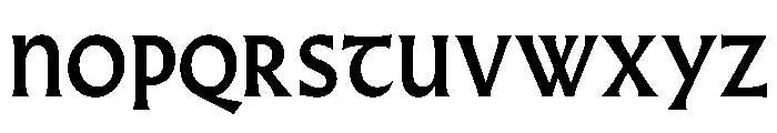 AlmostDisplay GothicBold Font UPPERCASE