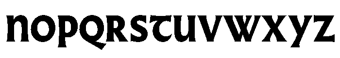 AlmostDisplay GothicHeavy Font UPPERCASE