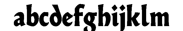 AlmostDisplay GothicHeavy FONT