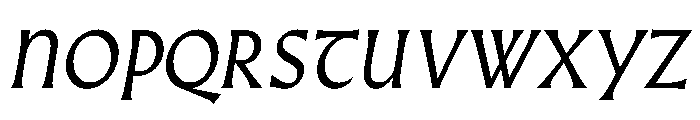 AlmostDisplay GothicItalic Font UPPERCASE