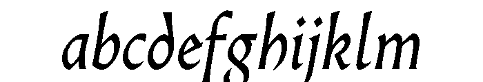 AlmostDisplay GothicItalic FONT