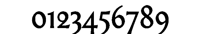 AlmostDisplay GothicMedium Font OTHER CHARS