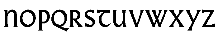 AlmostDisplay GothicMedium Font UPPERCASE