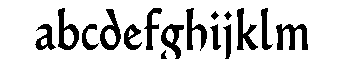 AlmostDisplay GothicMedium FONT