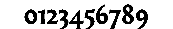 AlmostDisplay RomanBlack Font OTHER CHARS