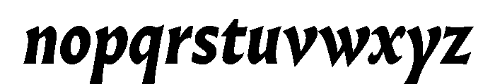 AlmostDisplay RomanBlackItalic Font LOWERCASE