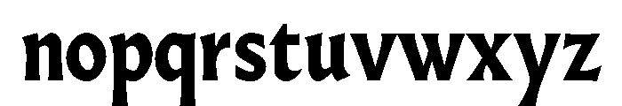 AlmostDisplay RomanBlack Font LOWERCASE