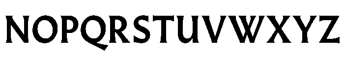 AlmostDisplay RomanBold Font UPPERCASE