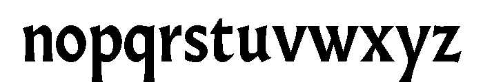 AlmostDisplay RomanBold Font LOWERCASE