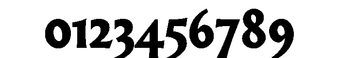 AlmostDisplay RomanHeavy Font OTHER CHARS