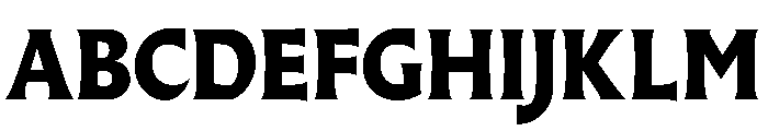 AlmostDisplay RomanHeavy Font UPPERCASE