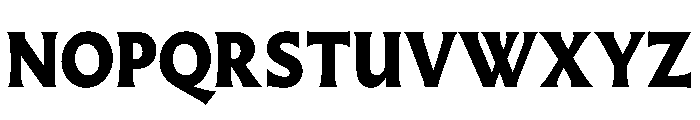 AlmostDisplay RomanHeavy Font UPPERCASE