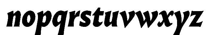 AlmostDisplay RomanHeavyItalic Font LOWERCASE