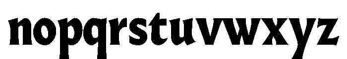 AlmostDisplay RomanHeavy Font LOWERCASE