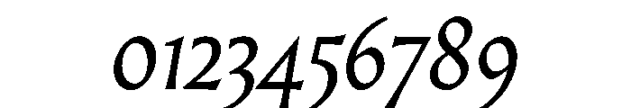 AlmostDisplay RomanItalic Font OTHER CHARS