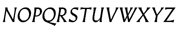 AlmostDisplay RomanItalic Font UPPERCASE