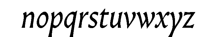 AlmostDisplay RomanItalic Font LOWERCASE