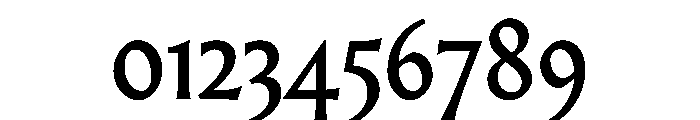 AlmostDisplay RomanMedium Font OTHER CHARS