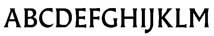 AlmostDisplay RomanMedium Font UPPERCASE