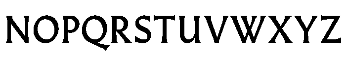 AlmostDisplay RomanMedium Font UPPERCASE