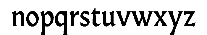 AlmostDisplay RomanMedium Font LOWERCASE
